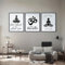 WYWZDQ Buddha Leinwand Bilder, Yoga-Meditationsraum Wandbilder, ZenTriptychon Deko, Ohne Rahmen (3x40x60cm)