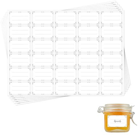 600 Stück etiketten selbstklebend,etiketten zum beschriften,klebeetiketten zum beschriften,aufkleber zum beschriften,etiketten marmeladengläser