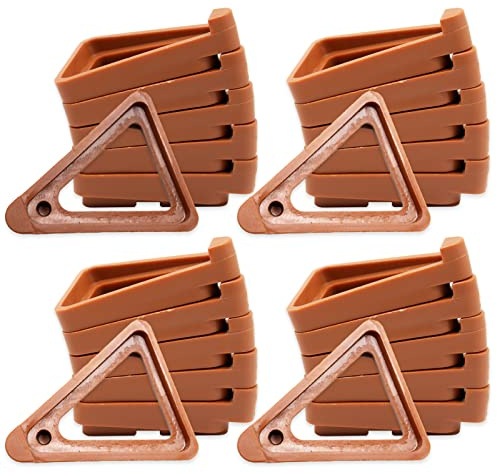 LTISHABILTD Lot de 24 pieds invisibles en terre cuite pour pot de fleurs d'intérieur et d'extérieur, pour petites et grandes plantes en pot
