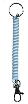 Supertool Porte-clés spirale extensible Blanc