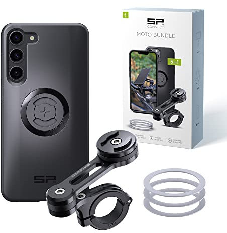 SP CONNECT Moto Bundle | SPC+ | kompatibel mit Samsung S23+ | Handyhalter für Motorrad Bike Moped Roller | Gadget Halterung für Navi