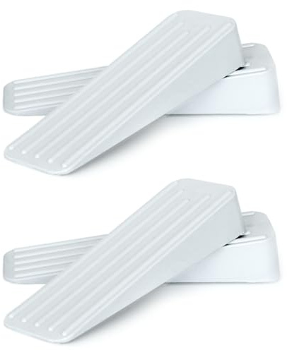 Mario10 Dörrkil gummiproppar inomhus utomhus halkfri – 4-pack (vit)