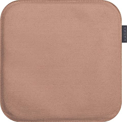 MAGMA AVARO Stuhlkissen/Sitzkissen für Indoor und Outdoor, Öko-Tex Siegel, waschbar bis 30°C, 1 Stück, 35x35cm, Altrose