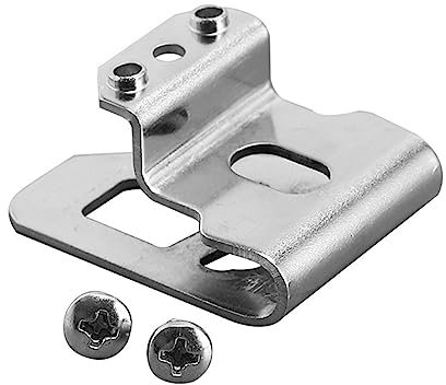 Newwyt 3-teiliger Gürtelclip-Haken mit Schrauben-Set für Akku-Bohrschrauber Schlagschrauber Elektrowerkzeuge Bohrmaschinen-Zubehör silberfarbenes Metall