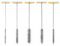 5 STK Bohrlochbürste Set 8mm/12mm/16mm/20mm/25mm Lochbürste Reinigungsbürste Drahtbürste Rund Edelstahl Lochbürsten Reinigungsbürste Messing Zylinderbürste für Schlagbohrmaschinen Bohrlochreinigung