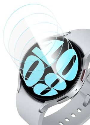 Yaekea 4 pack Screen Protectors for Samsung Galaxy Watch 7/ FE/ 6/5/ 4 (40mm) Anti-fingerprint Tempered Glass Protectors Accessories for Samsung Watch 6 (40mm), Not for active 2 (40mm)