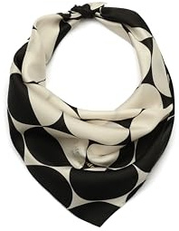 Kate Spade New York Women's Seasonless Dot Silk Bandana Scarf, Stylish & Lightweight Fashion Accessory