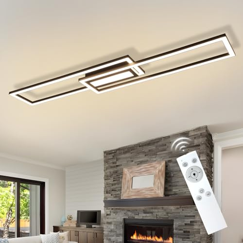 Homefire LED Deckenlampe Wohnzimmer Deckenleuchte 95cm - 50W küchenlampe