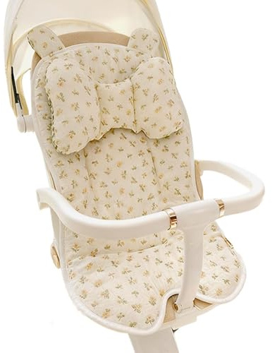 Insert De Siège Poussette Installation Facile et Respirante | Coussin De Siège Pour Poussette pour Enfant Garçon Fille Bébé Maison Intérieur Extérieur Promenade Shopping Camping Sortie