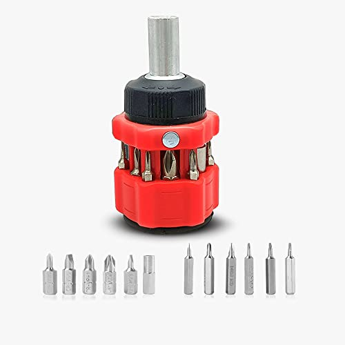 13-in-1 Multifunction Mini Combination Ratchet Screwdriver, Multi-Bit. Outdoor set, easy to carry, creative tool, suitable for many purposes.