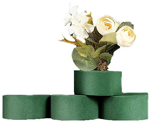 Wudaizhi Schiuma Floreale Rotonda 4pcs in Schiuma Floreale in Schiuma Floreale in Schiuma Floreale per Artigianato Fai -da -Te Floreale