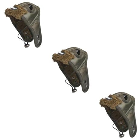 INOOMP 3stücke Haustierkostüm Flugzeugpilot Hut Für Hunde Und Katzen Braun XXL Kreative Verkleidung Für Partys Und Fotos Hervorgehobenes Design Für Viel Aufmerksamkeit Und