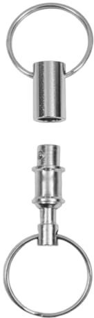Anillo de llave doble extraíble - tecla de extracción de extremos dobles - Anillo de llave de llave práctica extraíble - llave de bloqueo de bloqueo de cadena separada - Bolsas de accesorios para sopo