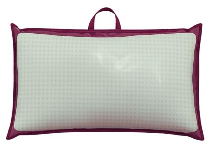 Custodia Porta Cuscino 81x51 cm con Zip – Manico in TNT – Busta Salvaspazio per Cuscini, Trapunte o Biancheria – Colore Bordeaux (2)