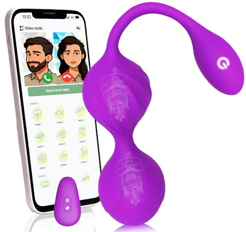Sextoyse Femme Clitoridienne Vibromasseurs Feminin Sex Toýs Oeuf Vibrant Femme à Distance Gode Vibro-masseur Sex Toys 9 Modes Vibro Clitoridiennes avec Telecommande APP Jouet Sexualité Couple(Purple)