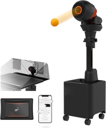 Automatic Table Tennis Robot With Remote Control, 114 Built-in Drills, Unlimited Customization, Skill Levels - Enhance Your Ping Pong Practice!