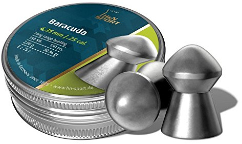 Haendler & Natermann 25 Cal 30.86 Grains Round Nose Baracuda Airgun Pellets, Multi, one Size (PY-P-19)