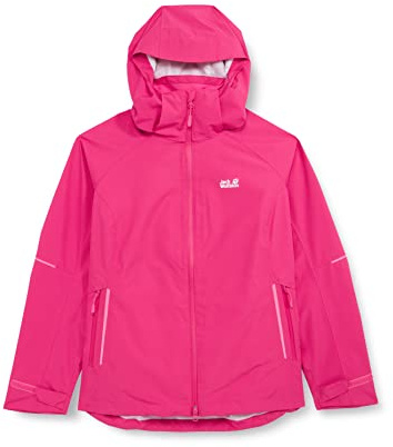 Jack Wolfskin Women Sierra Hardshell Jacket - Pink Peony, 2X-Large