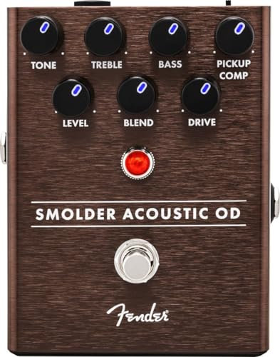 Fender® »SMOLDER ACOUSTIC OD« Overdrive Boden-Effekt-Pedal für Akustik-Gitarre