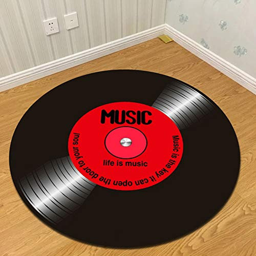 ZXHH Trommel Teppich Runde rutschfeste Trommel Teppiche Drum Rug Schlagzeugteppich Drum-Teppich Schallschutzmatte Trommelteppich Für Bass Drum Snare elektronische Trommel Stoßdämpfer verdickt