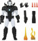 Hasbro Legends Series Marvel's War Machine, 6-inch Action Figure, 6 Accessories, Multi-Coloured