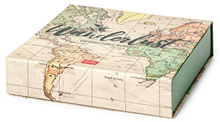 Legami - Scatola dei Ricordi, Every Moment Counts, 16,5x4,2 cm, Resistente Scrigno in Cartone, Contiene un Album Piegato a Fisarmonica, Chiusura Magnetica, per Foto (9x11 cm) e Piccoli oggetti