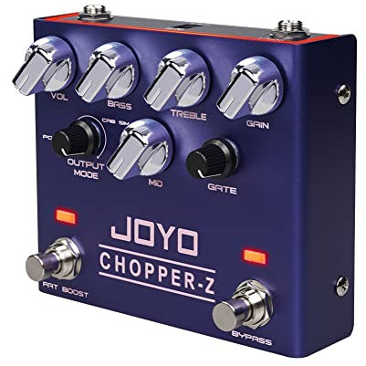 JOYO Distortion Effect Pedal Modern Metal Tone High Gain Amp Simulator All-in-one Pedal with 3 Band EQ for Electric Guitar (CHOPPER-Z R-18)