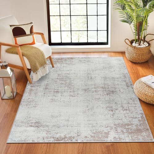 Surya Livabliss Milena Alfombra Abstracto 120x170cm – Dormitorio/Despacho/Habitación Juvenil | Rectangular | 100% Polipropileno | Tejida a Máquina | Fácil Cuidado
