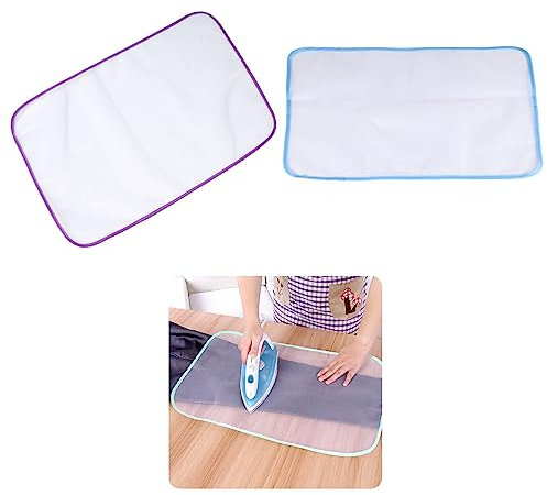 2pcs Protective Ironing Cloth Ironing Clothes Mesh Protective Ironing Scorch Mesh Ironing Protector Pads,Heat-Resistant Mesh Ironing Cloth for Avoid Ironing Damage And Shine To Garments Clothes