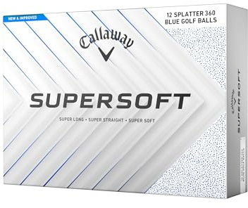Callaway Golf Supersoft Golf Ball 2025, Splatter Blue