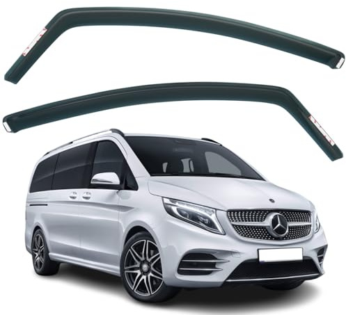 Lot de 2 déflecteurs d'air compatibles avec MERCEDES-BENZ Vito, V-Class, Marco Polo W447 modèles 2014 2015 2016 2017 2018 2019 2020 2021 2022 2023 2024 2025.