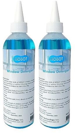 HOBOT 2 Bottles 220ml Window Robot Cleaning Liquid Detergent Compatible with HOBOT 2S 188 188C/198 358 368 R3 S7 PRO 298 388 Glass Cleaning Robot Accessories