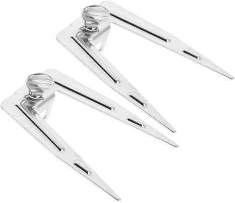 BESPORTBLE 2 pièces Fourchettes de Rôtisserie Inox pour Barbecue et Friteuse Air et Antigraisse Fourche à Viande Polyvalente pour Poulet Poisson et Viande Grillée Plein Air