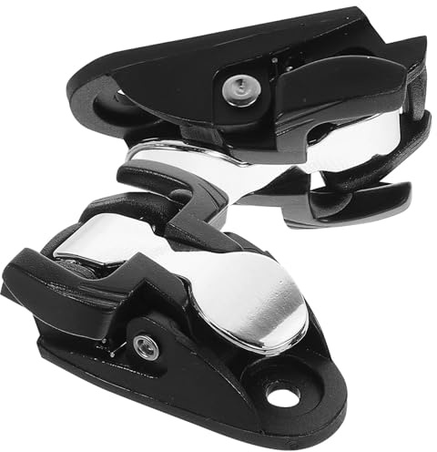 HOODANCOS Hebillas de Fijación para Patines en Línea, Cierre Negro y Plata, 2 Piezas, Accesorio de Reemplazo para Reparación y Ajuste Seguro en Patinaje Deportivo