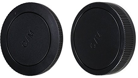 JJC Tapa de Cuerpo + Tapa del Objetivo de Cámara para Canon EOS-M & Canon EF-M Objetivo (Conjunto de 1)