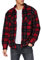 Urban Classics Herren TB3805-Plaid Teddy Lined Shirt Jacket Jacken, red/Black, XL