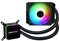 Enermax LIQMAX III ARGB 120mm AIO CPU Wasserkühlung Dual Chamber für Intel LGA1700/AMD AM5 Support 250W+ TDP (1x ARGB Dual Convex 120 PWM Lüfter); ELC-LMT120-ARGB schwarz