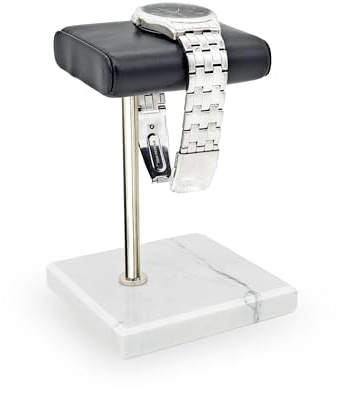 Watch Stand for Men Single Watch Stand Watch Holder Leather Watch Tray Bracelet Display Stand Jewelry Organizer for Watches, Bracelets Watch Accessory Gifts for Men on Father's Day, Christmas