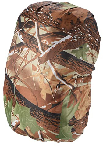 PATIKIL 20-28L Impermeabile Zainetto Pioggia Copertura Antipioggia per Zaino Antiscivolo per Viaggi, Escursionismo, Campeggio, Arrampicata, S, Foglie Camuffamento