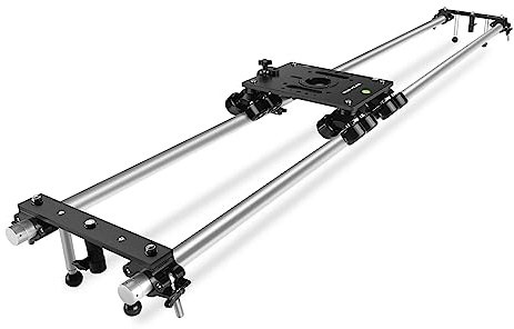 PROAIM Polaris Portable Video/Film Camera Dolly. Comes w 8ft Track & Integrated Mitchell Mount. Payload up to 200kg / 440lb. (DL-PLRS-4P)