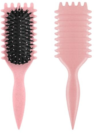 EIHI Curl Defining Brush,Brosse Cheveux Bouclés,Curl Brush,Pour Démêler,Mettre En Forme,Définir Les Boucles Pour Les Femmes Et Les Hommes(Rose)
