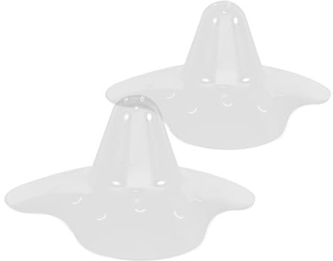 Toyvian 2stücke Silikon Brustwarzenabdeckung Für Stillende Sanfter Brustschutz Atmungsaktiv Mit Belüftungslöchern Wiederverwendbar Für Neugeborene Und Milchauffang Während Des Stillens