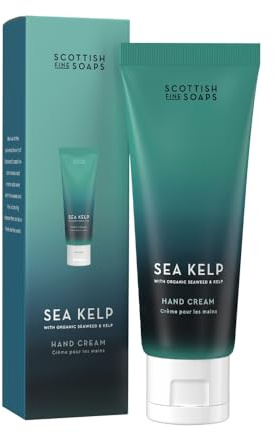 Scottish Fine Soaps Sea Kelp Hand Cream 75ml – Hydrating Shea Butter Hand Cream with Fresh Sea Kelp Fragrance