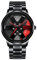 Ghzste Sportwache für Männer Rennen Uhren Rotatable Car Rim Wheel Wheel Hub Design Sport Uhren Edelstahl wasserdichte Uhr (B)