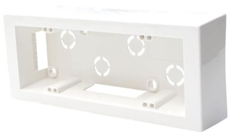 Scatola 506/507 esterna, da parete, 6/7 moduli/posti, colore bianco, universale, compatibile con tutte le serie civili, per prese, interruttori, sensori, montaggio esterno