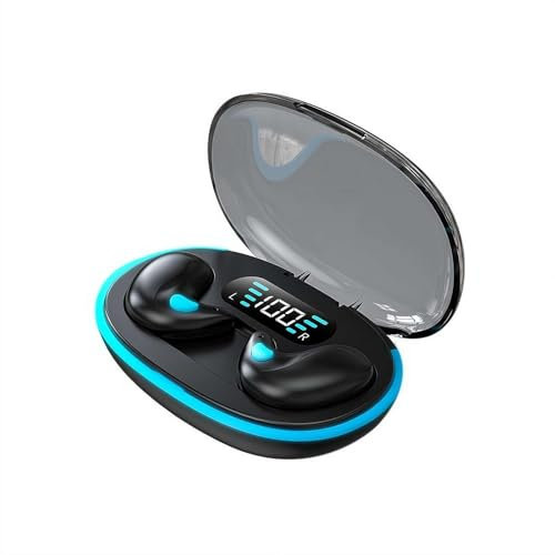 Écouteurs Bluetooth de sommeil, écouteurs sans fil, écouteurs intra-auriculaires 5.3 sans fil avec réduction du bruit, casque de fitness avec écran numérique LED et boîtier de chargement