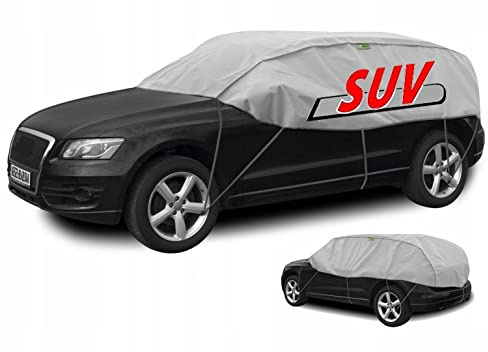 OPTIMAL Halvgarage frostskydd UV-skydd solskydd SUV för rutig