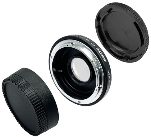 FD Objektiv zu Nik Kamera Konverter für Nik-F SLR Cameras D90 D780 D3000 D3100 D3200 D3300 D3400 D5000 D5100 D5200.D5300.D5500 D5600 D7000 D7100(FD zu Nik(Ai) mit Glas Konverter)