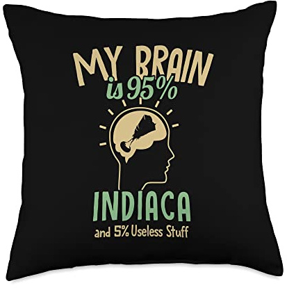 My Brain is 95% Indiaca Professional Indiaca Peteca Throw Pillow