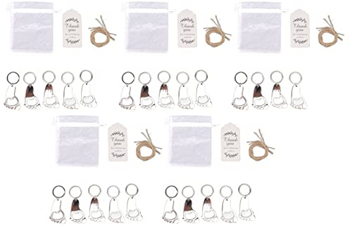 Pack de 24 abridores en Forma de biberón, Regalos para Invitados de Baby Shower, abridores de biberones con un Exquisito Envoltorio, Recuerdos para Invitados de Bodas.